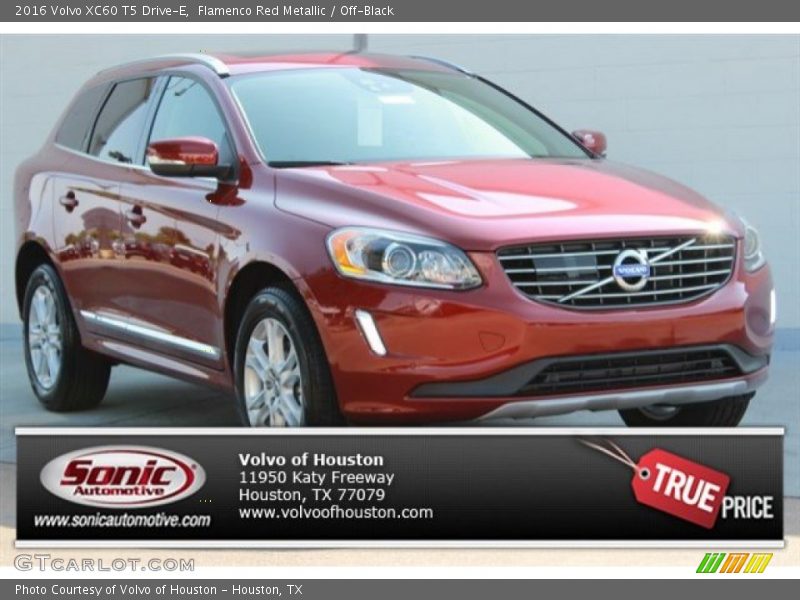Flamenco Red Metallic / Off-Black 2016 Volvo XC60 T5 Drive-E