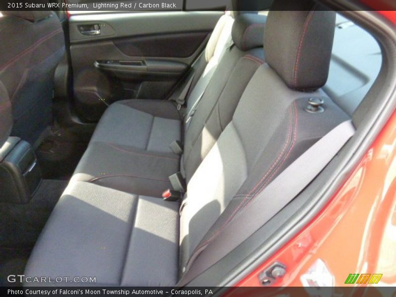 Lightning Red / Carbon Black 2015 Subaru WRX Premium