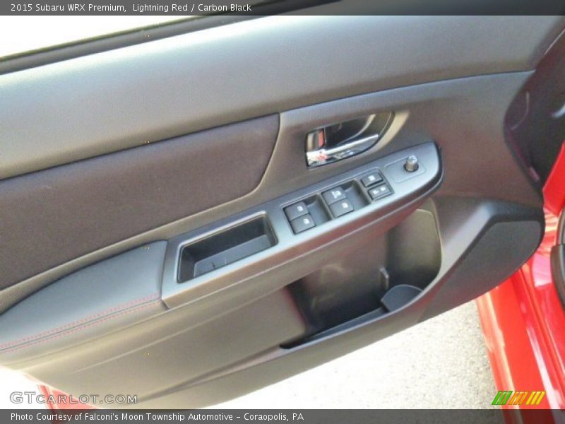 Lightning Red / Carbon Black 2015 Subaru WRX Premium