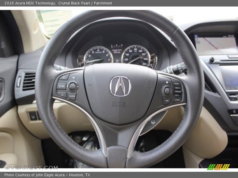 Crystal Black Pearl / Parchment 2016 Acura MDX Technology