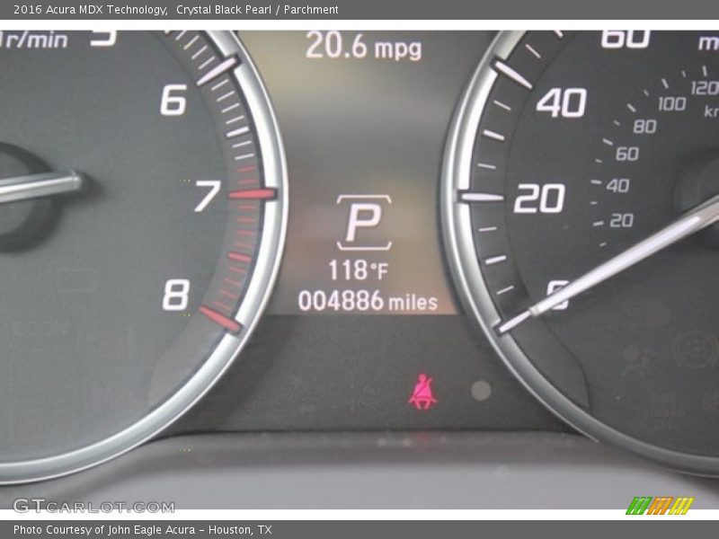 Crystal Black Pearl / Parchment 2016 Acura MDX Technology