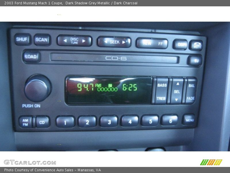 Audio System of 2003 Mustang Mach 1 Coupe