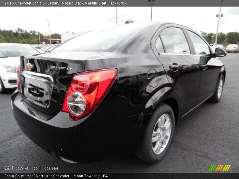 Mosaic Black Metallic / Jet Black/Brick 2016 Chevrolet Sonic LT Sedan