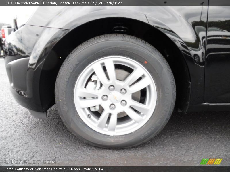 Mosaic Black Metallic / Jet Black/Brick 2016 Chevrolet Sonic LT Sedan