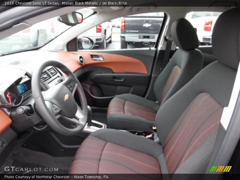 Front Seat of 2016 Sonic LT Sedan