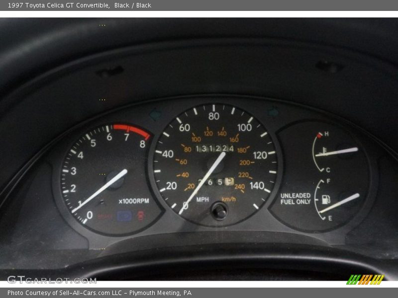Black / Black 1997 Toyota Celica GT Convertible