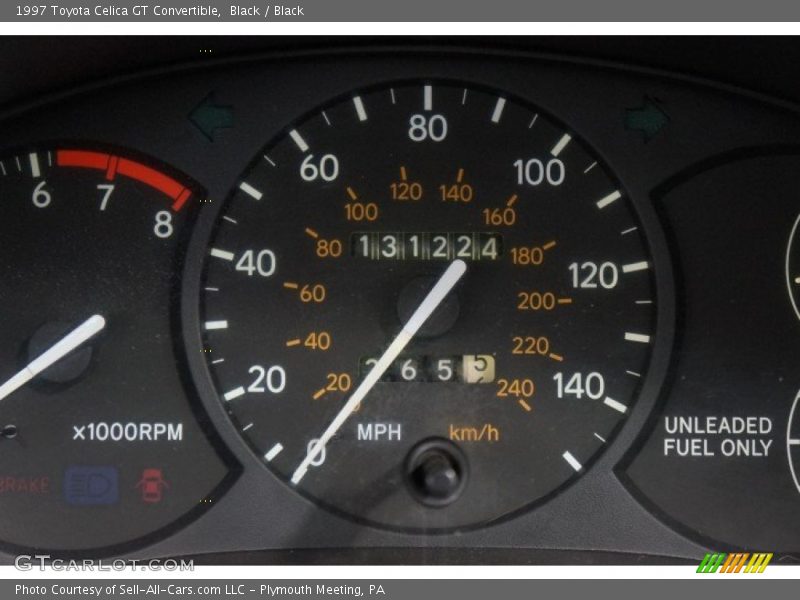 Black / Black 1997 Toyota Celica GT Convertible