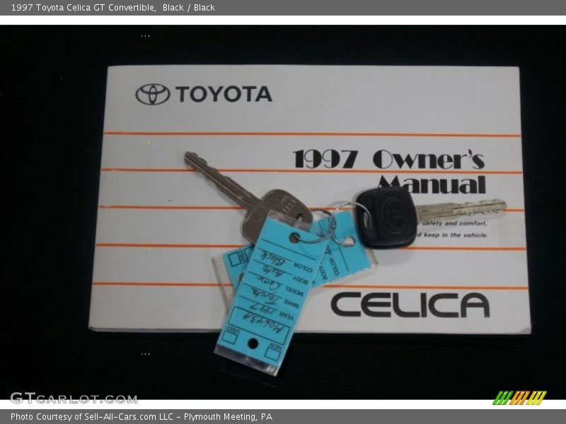 Black / Black 1997 Toyota Celica GT Convertible