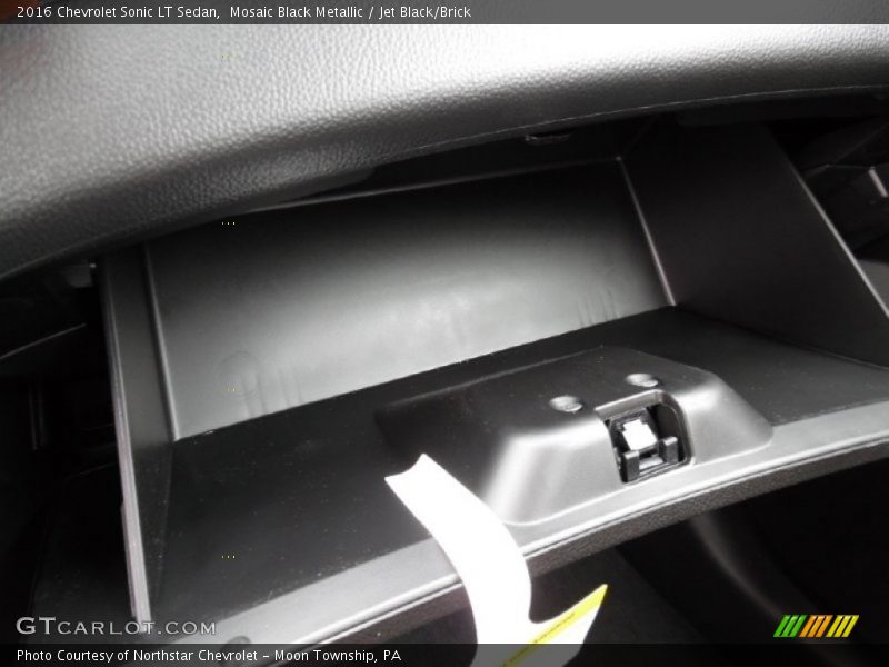 Mosaic Black Metallic / Jet Black/Brick 2016 Chevrolet Sonic LT Sedan