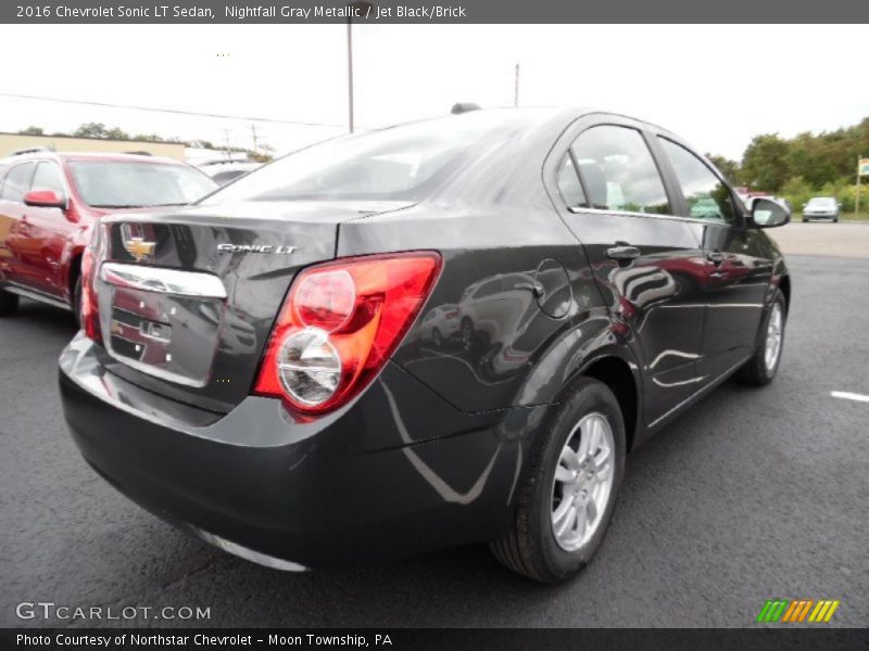Nightfall Gray Metallic / Jet Black/Brick 2016 Chevrolet Sonic LT Sedan