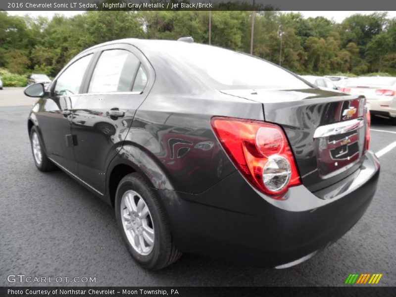 Nightfall Gray Metallic / Jet Black/Brick 2016 Chevrolet Sonic LT Sedan