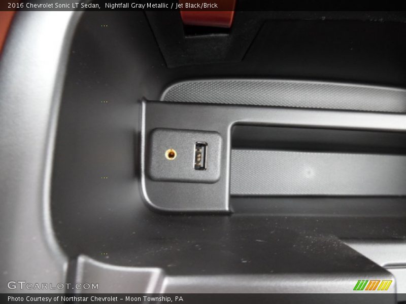 Nightfall Gray Metallic / Jet Black/Brick 2016 Chevrolet Sonic LT Sedan