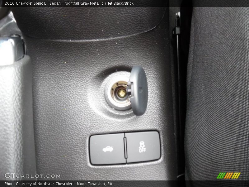 Nightfall Gray Metallic / Jet Black/Brick 2016 Chevrolet Sonic LT Sedan