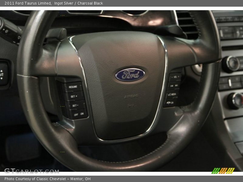 Ingot Silver / Charcoal Black 2011 Ford Taurus Limited