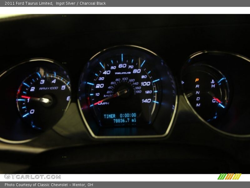 Ingot Silver / Charcoal Black 2011 Ford Taurus Limited