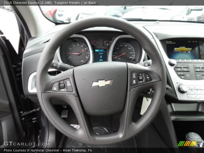Tungsten Metallic / Jet Black 2016 Chevrolet Equinox LS AWD