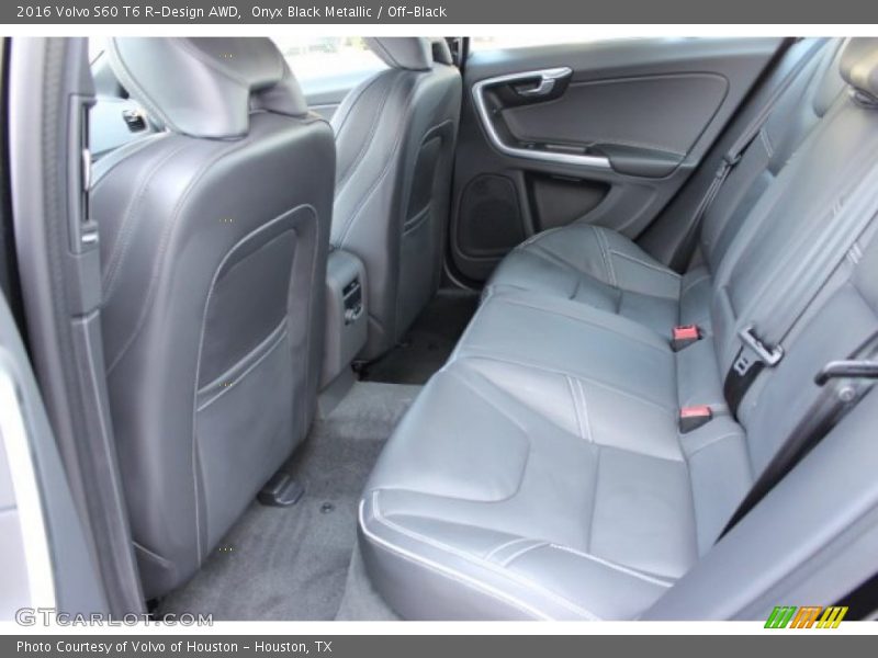 Rear Seat of 2016 S60 T6 R-Design AWD