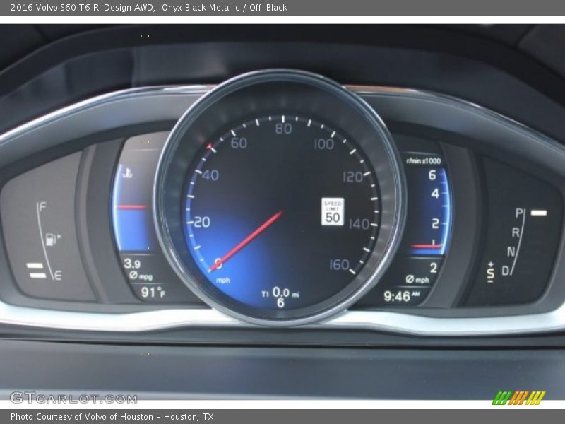  2016 S60 T6 R-Design AWD T6 R-Design AWD Gauges
