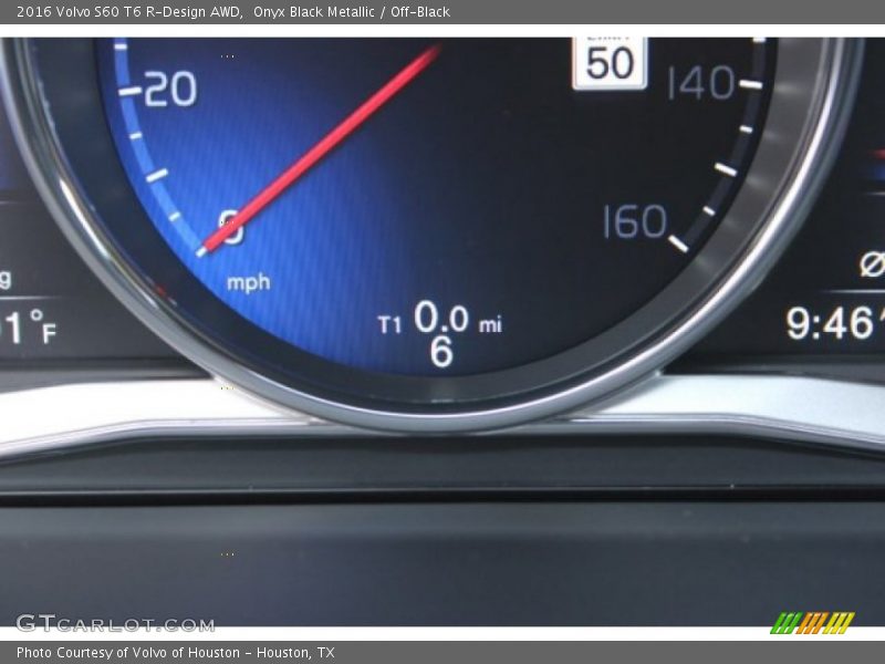 Onyx Black Metallic / Off-Black 2016 Volvo S60 T6 R-Design AWD