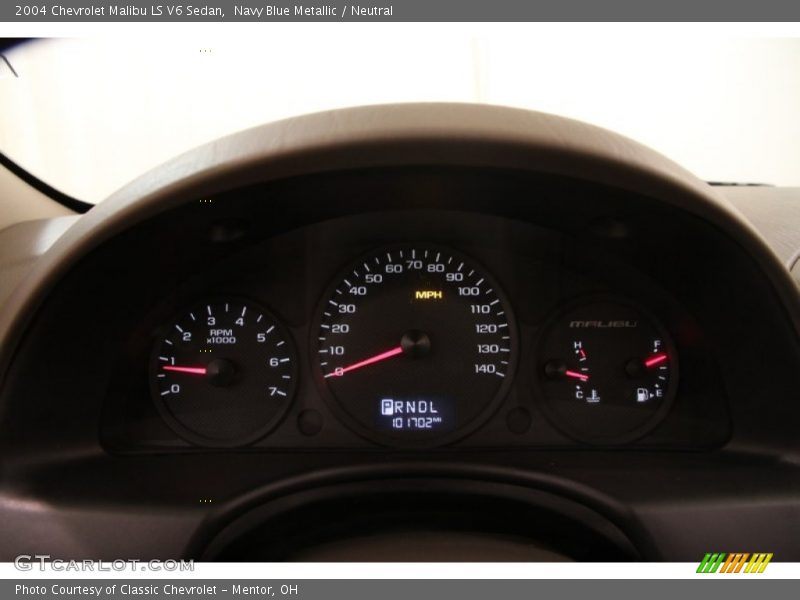 Navy Blue Metallic / Neutral 2004 Chevrolet Malibu LS V6 Sedan
