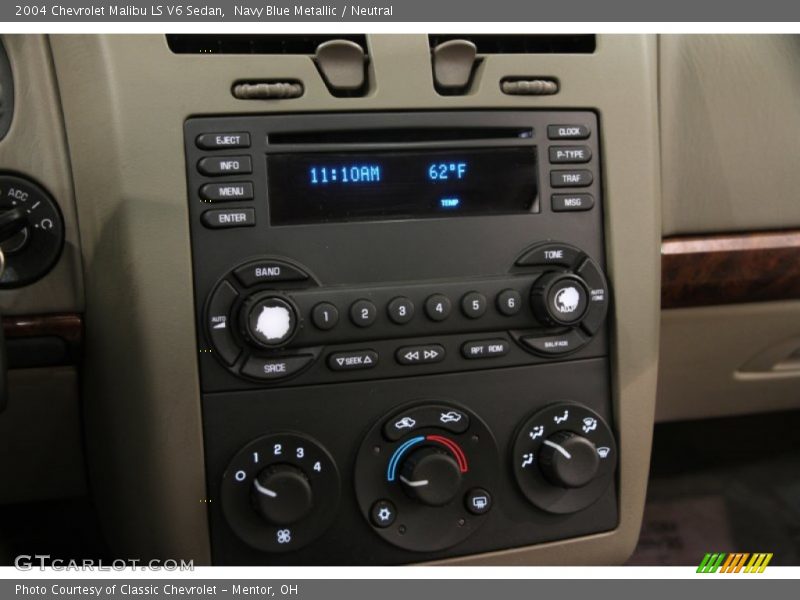 Navy Blue Metallic / Neutral 2004 Chevrolet Malibu LS V6 Sedan
