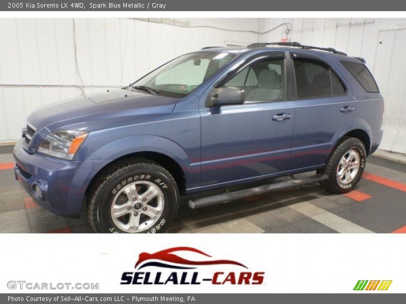 Spark Blue Metallic / Gray 2005 Kia Sorento LX 4WD