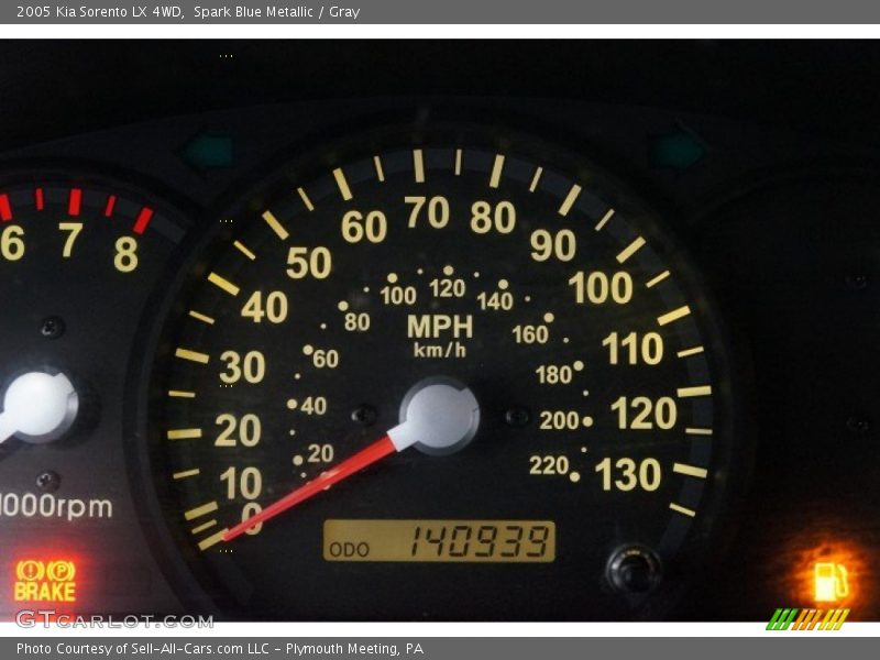 Spark Blue Metallic / Gray 2005 Kia Sorento LX 4WD