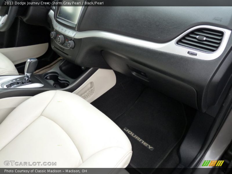 Storm Gray Pearl / Black/Pearl 2013 Dodge Journey Crew