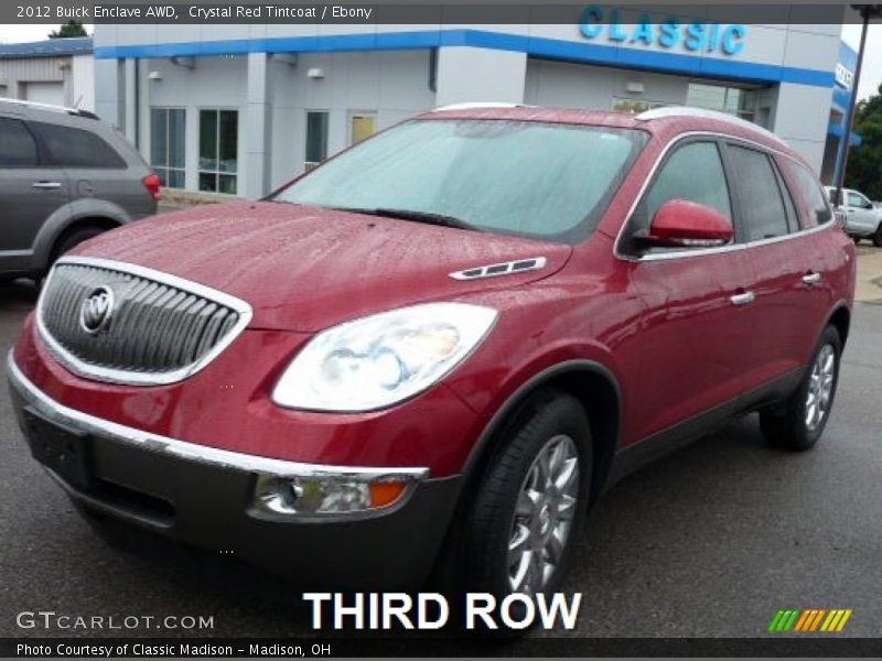 Crystal Red Tintcoat / Ebony 2012 Buick Enclave AWD