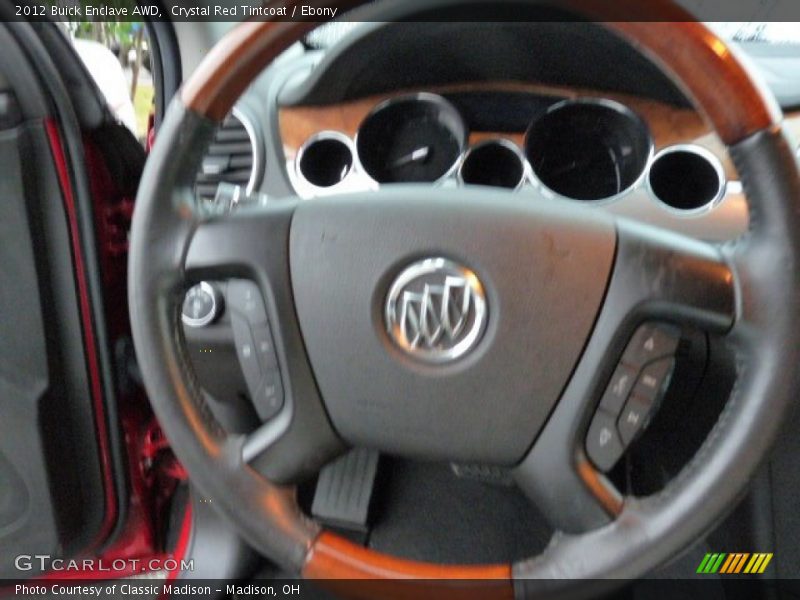 Crystal Red Tintcoat / Ebony 2012 Buick Enclave AWD