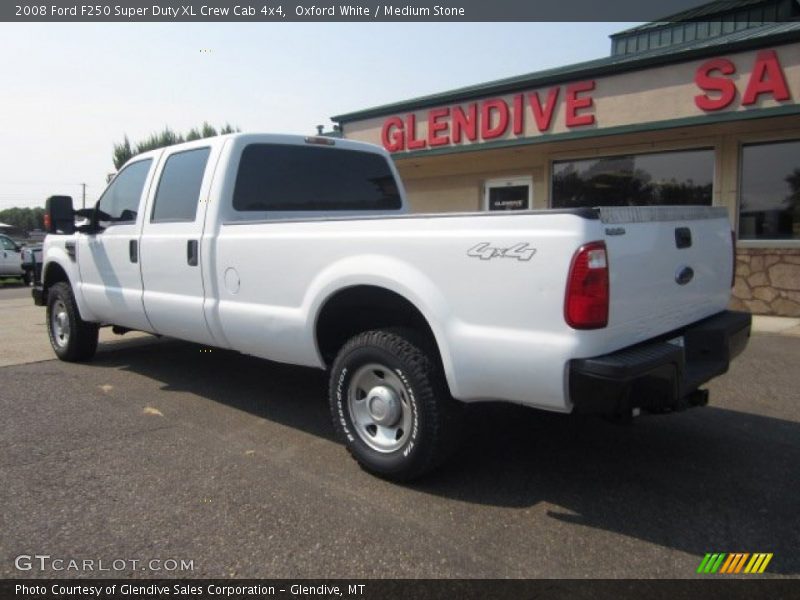 Oxford White / Medium Stone 2008 Ford F250 Super Duty XL Crew Cab 4x4