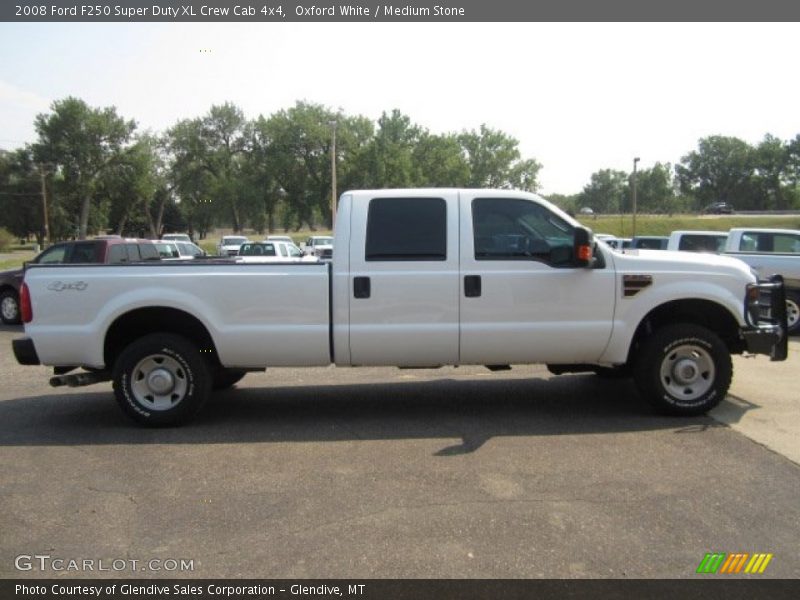 Oxford White / Medium Stone 2008 Ford F250 Super Duty XL Crew Cab 4x4