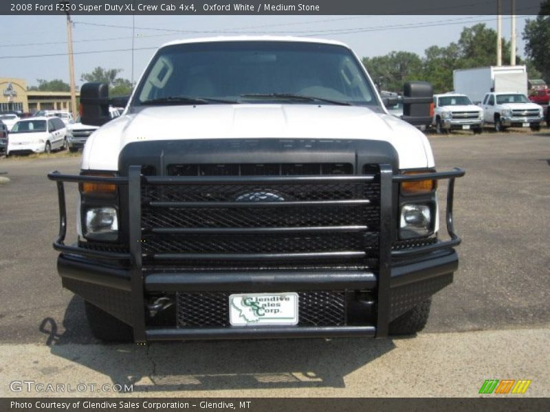 Oxford White / Medium Stone 2008 Ford F250 Super Duty XL Crew Cab 4x4