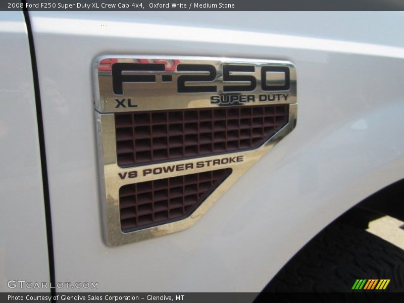 Oxford White / Medium Stone 2008 Ford F250 Super Duty XL Crew Cab 4x4