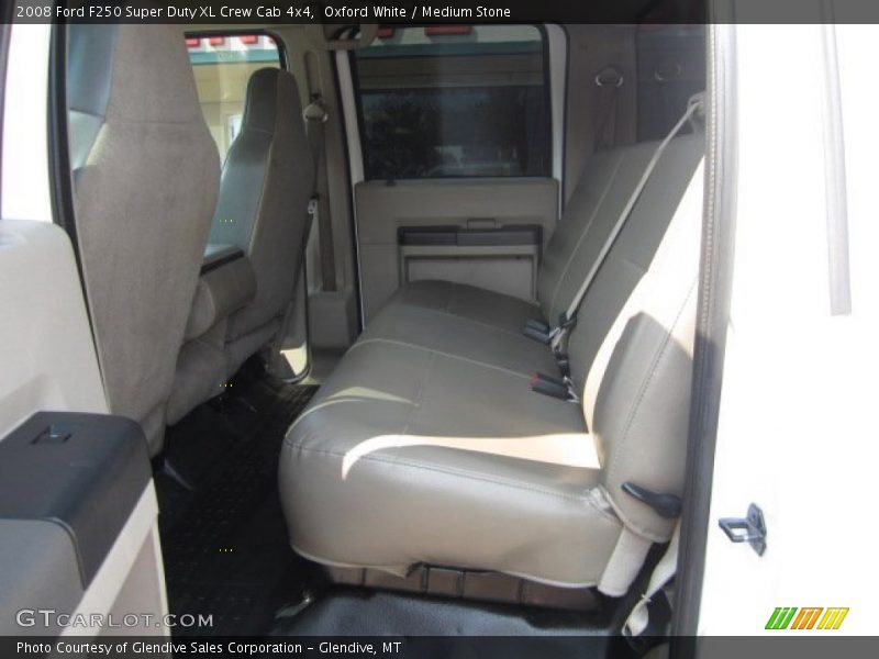 Oxford White / Medium Stone 2008 Ford F250 Super Duty XL Crew Cab 4x4