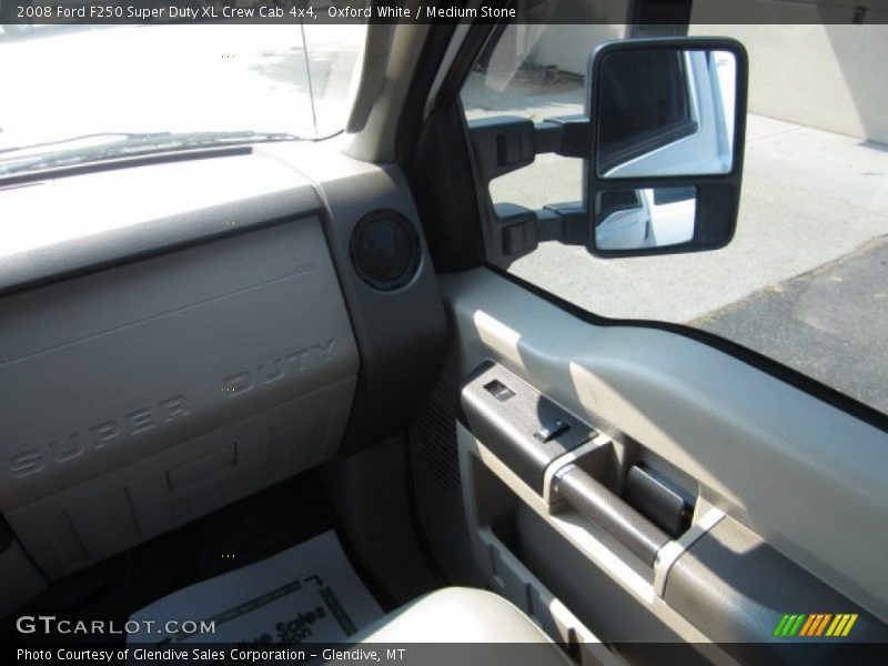 Oxford White / Medium Stone 2008 Ford F250 Super Duty XL Crew Cab 4x4