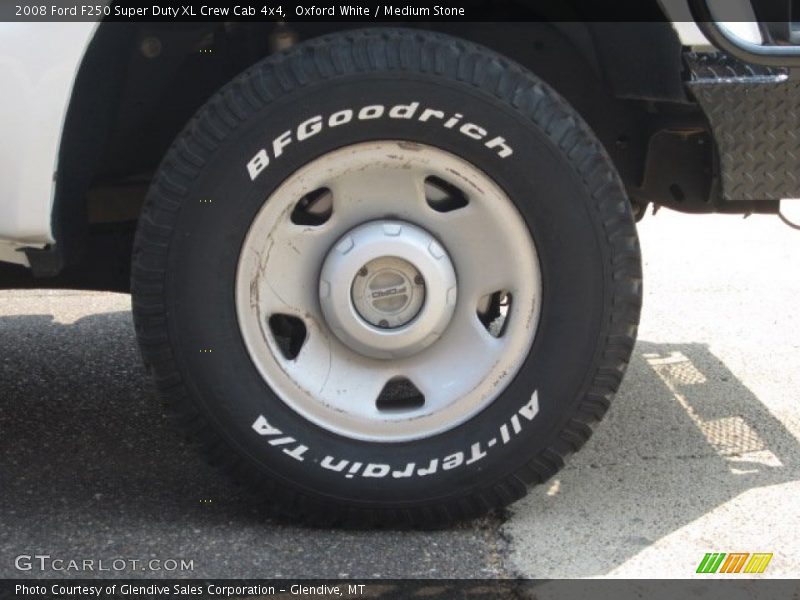 Oxford White / Medium Stone 2008 Ford F250 Super Duty XL Crew Cab 4x4