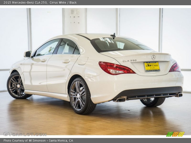 Cirrus White / Black 2015 Mercedes-Benz CLA 250