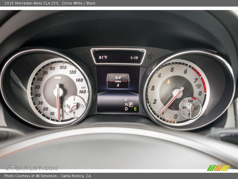 Cirrus White / Black 2015 Mercedes-Benz CLA 250