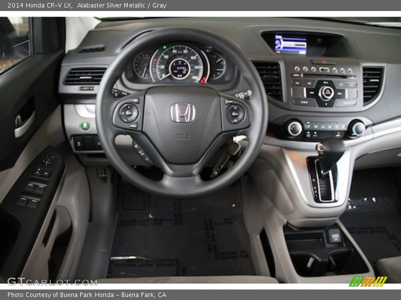 Alabaster Silver Metallic / Gray 2014 Honda CR-V LX