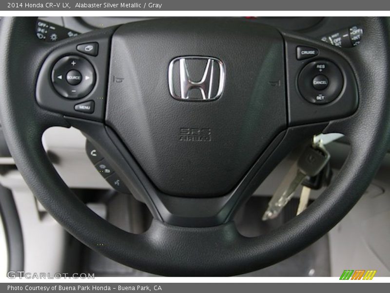 Alabaster Silver Metallic / Gray 2014 Honda CR-V LX