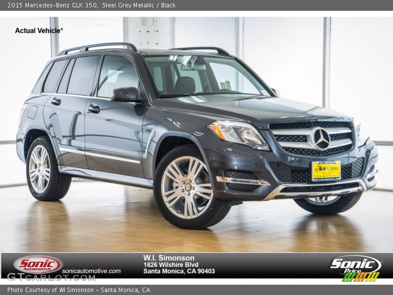 Steel Grey Metallic / Black 2015 Mercedes-Benz GLK 350