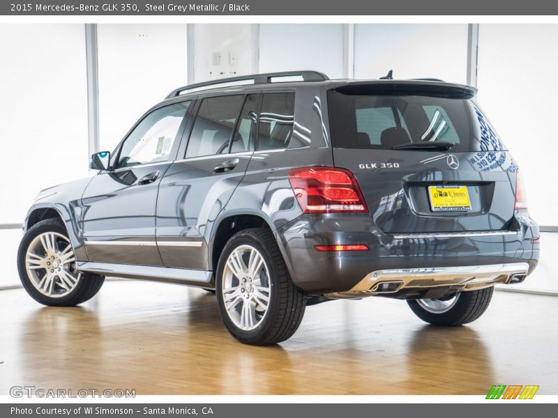 Steel Grey Metallic / Black 2015 Mercedes-Benz GLK 350