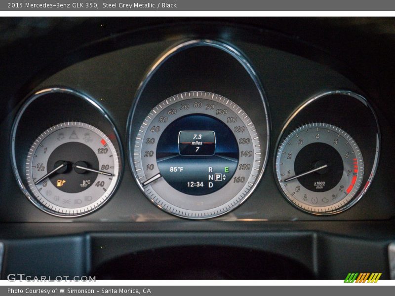 Steel Grey Metallic / Black 2015 Mercedes-Benz GLK 350