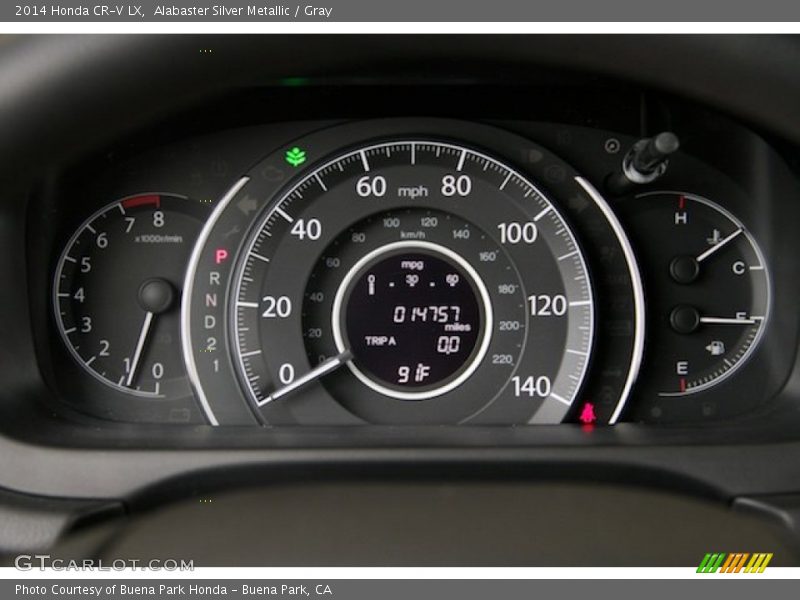 Alabaster Silver Metallic / Gray 2014 Honda CR-V LX