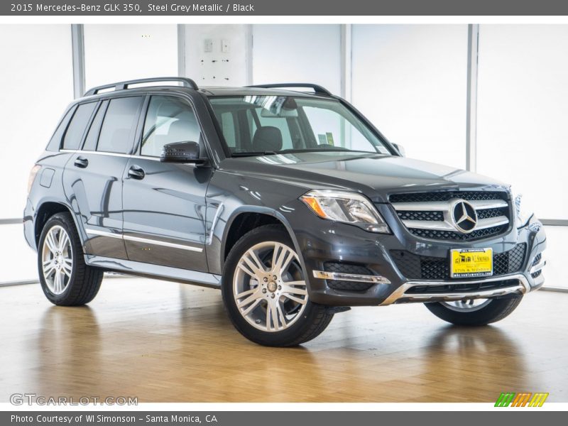 Steel Grey Metallic / Black 2015 Mercedes-Benz GLK 350