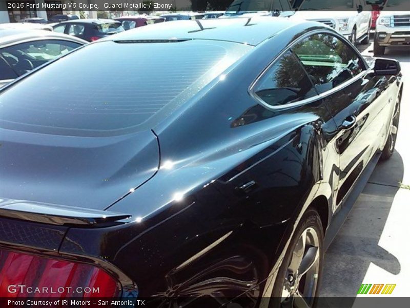 Guard Metallic / Ebony 2016 Ford Mustang V6 Coupe