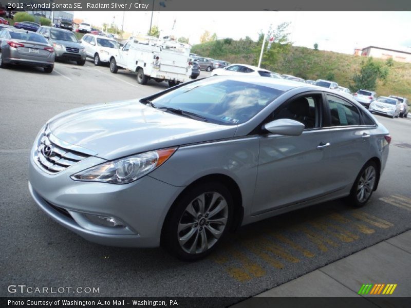 Radiant Silver / Gray 2012 Hyundai Sonata SE