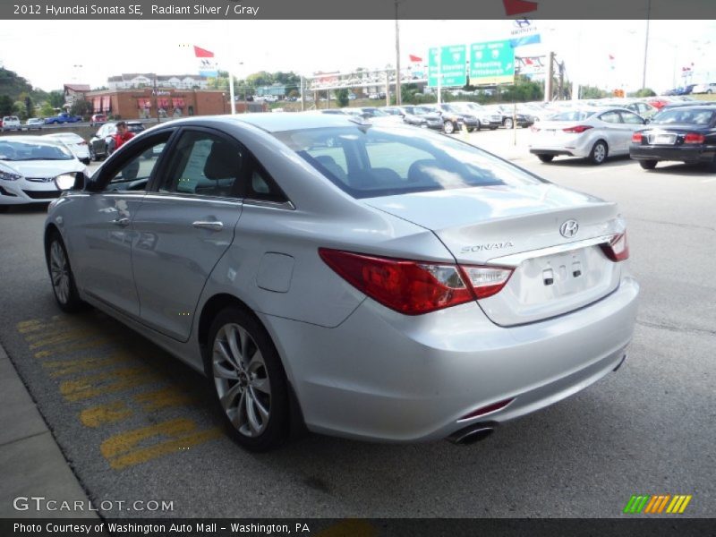 Radiant Silver / Gray 2012 Hyundai Sonata SE