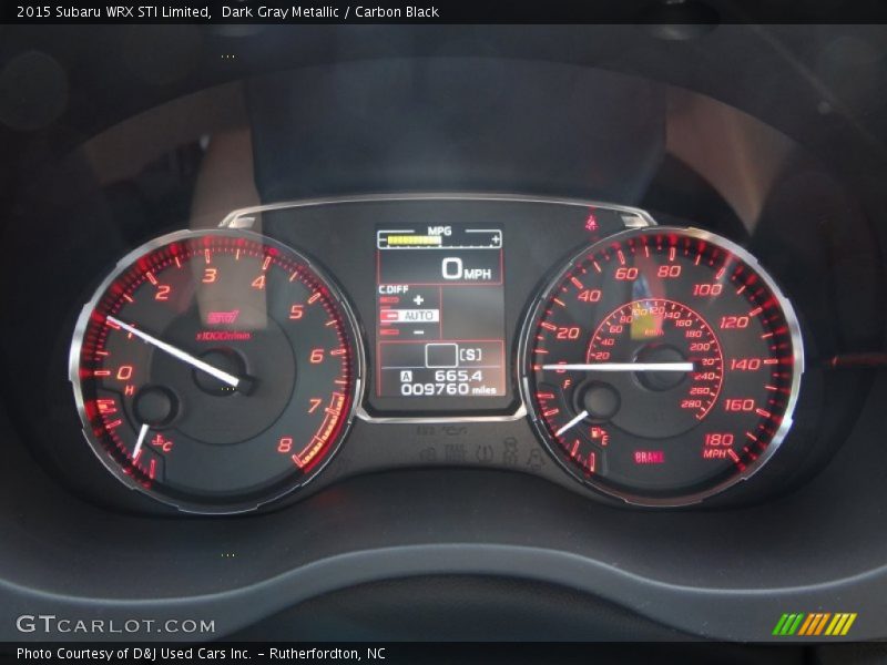  2015 WRX STI Limited STI Limited Gauges